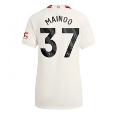 Manchester United Kobbie Mainoo #37 Tredjedrakt Kvinner 2023-24 Kortermet